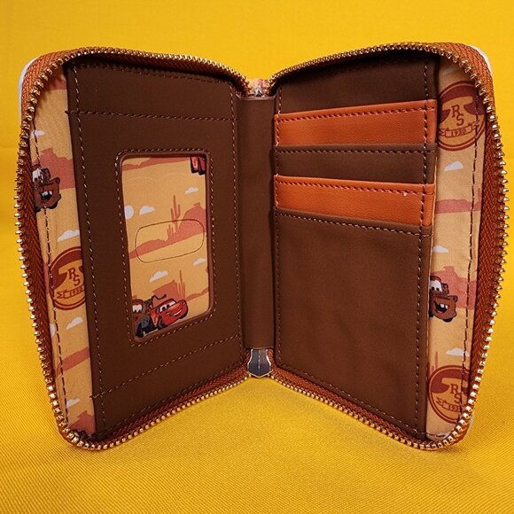 Loungefly Disney Pixar Cars Lightning McQueen and Mater Desert Zip Wallet NEW - Picture 11 of 14